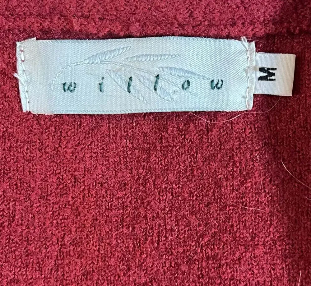 Willow 100% Wool Red Button-Front Blazer Jacket Size M - Picture 4 of 7